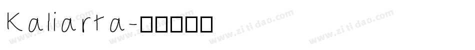 Kaliarta字体转换