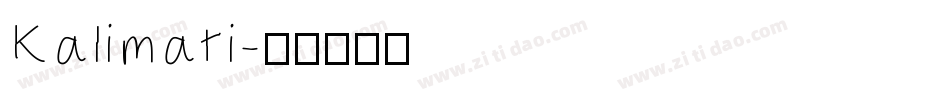Kalimati字体转换