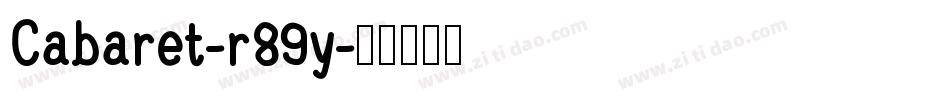 Cabaret-r89y字体转换