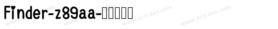 Finder-z89aa字体转换