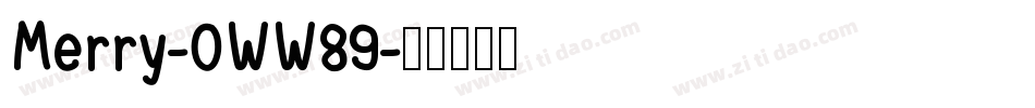 Merry-0WW89字体转换