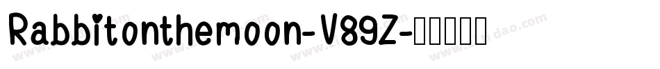 Rabbitonthemoon-V89Z字体转换