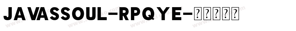 Javassoul-RpqYE字体转换