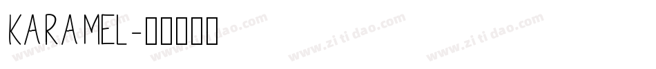 KARAMEL字体转换