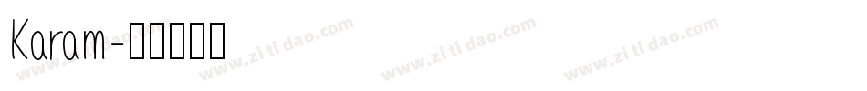 Karam字体转换