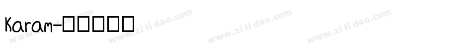 Karam字体转换