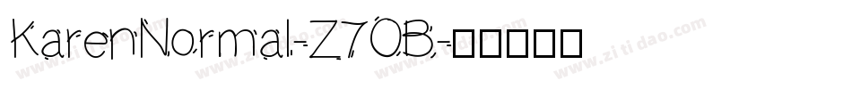 KarenNormal-Z7OB字体转换