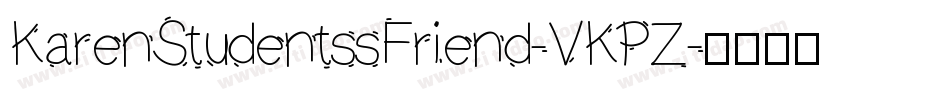 KarenStudentssFriend-VKPZ字体转换