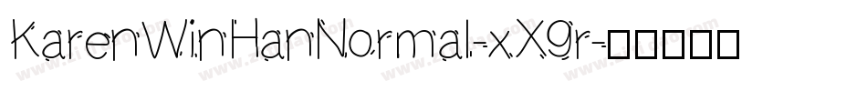 KarenWinHanNormal-xX9r字体转换