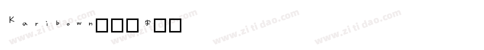 Karibown字体转换