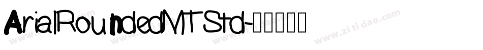 ArialRoundedMTStd字体转换