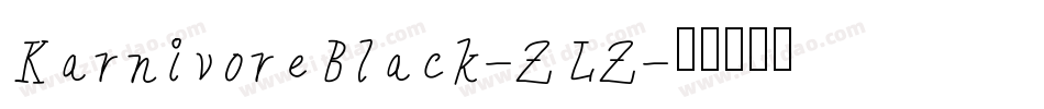 KarnivoreBlack-ZLZ字体转换
