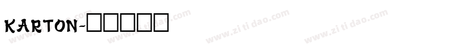 Karton字体转换