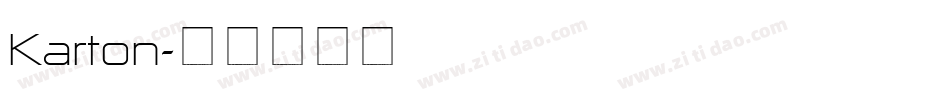 Karton字体转换