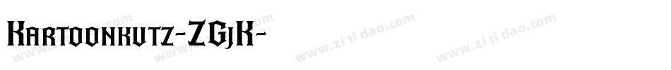 Kartoonkutz-ZGjK字体转换