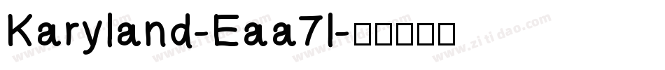 Karyland-Eaa7l字体转换