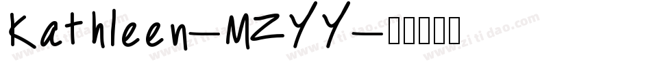 Kathleen-MZYY字体转换