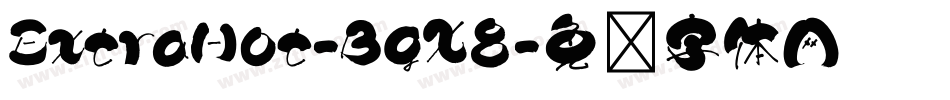 ExtraHot-BgX8字体转换