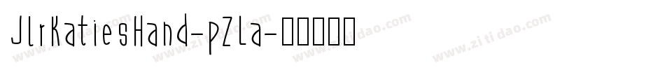 JlrKatiesHand-pZLa字体转换