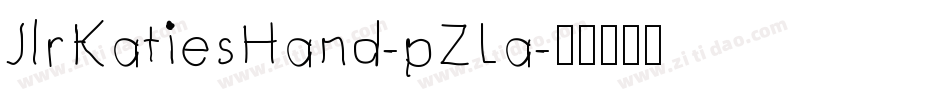 JlrKatiesHand-pZLa字体转换