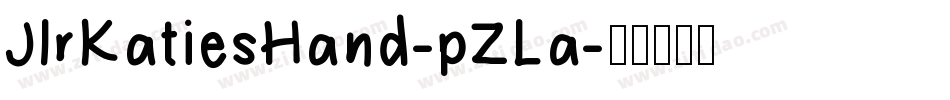 JlrKatiesHand-pZLa字体转换