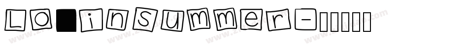 LovinSummer字体转换