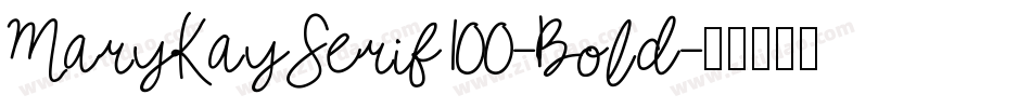 MaryKaySerif100-Bold字体转换