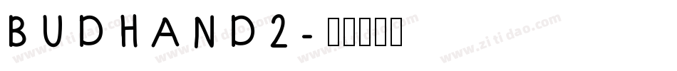BUDHAND2字体转换