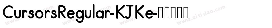 CursorsRegular-KJKe字体转换
