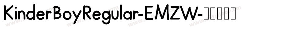 KinderBoyRegular-EMZW字体转换