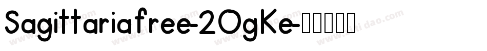 Sagittariafree-2OgKe字体转换