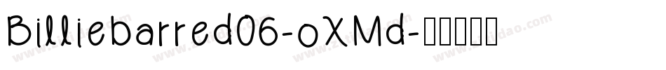 Billiebarred06-oXMd字体转换