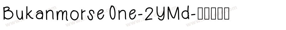BukanmorseOne-2YMd字体转换