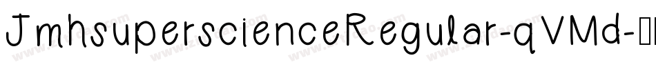 JmhsuperscienceRegular-qVMd字体转换