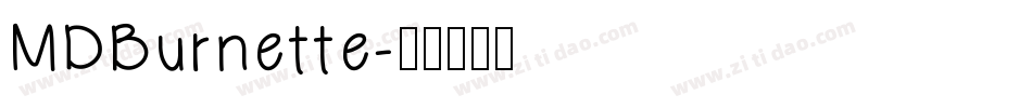 MDBurnette字体转换