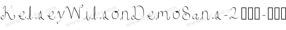 KelseyWilsonDemoSans-2转换器字体转换