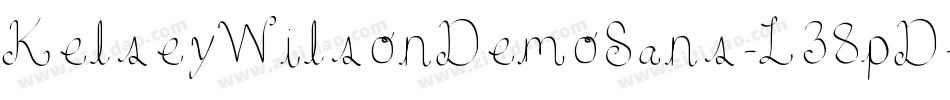 KelseyWilsonDemoSans-L38pD字体转换