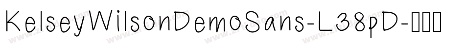 KelseyWilsonDemoSans-L38pD字体转换