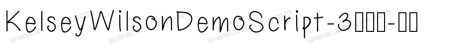 KelseyWilsonDemoScript-3手机版字体转换