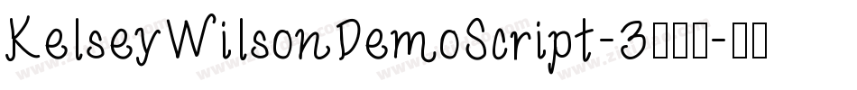 KelseyWilsonDemoScript-3手机版字体转换