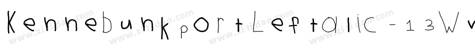 KennebunkportLeftalic-13Wv字体转换