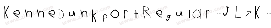 KennebunkportRegular-JL7K字体转换