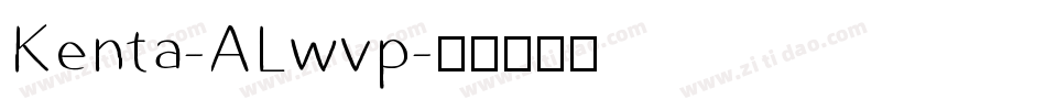 Kenta-ALwvp字体转换
