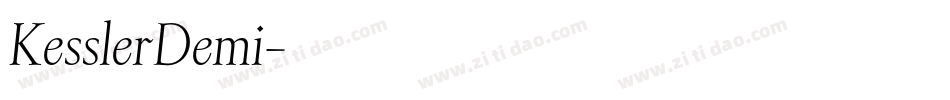 KesslerDemi字体转换