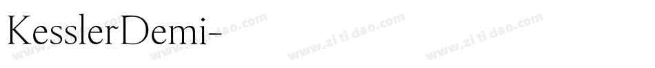 KesslerDemi字体转换