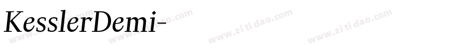 KesslerDemi字体转换