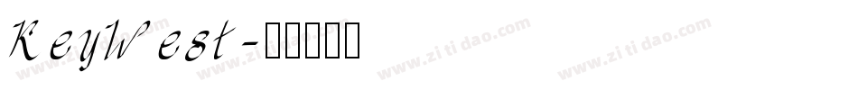 KeyWest字体转换