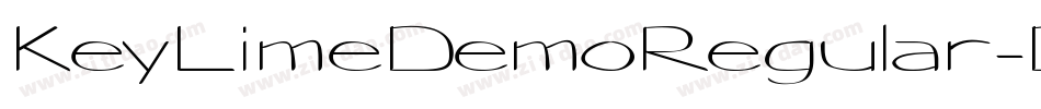 KeyLimeDemoRegular-DOOV3字体转换