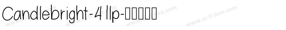 Candlebright-41lp字体转换
