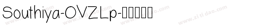 Southiya-OVZLp字体转换